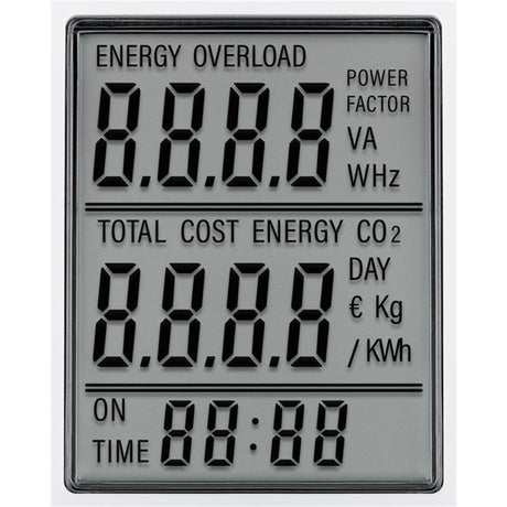 Dispositivo de medición profesional del medidor de costo de energía digital Goobay (blanco)