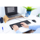 Trust primo juego de teclado y ratón, juego de escritorio (negro, diseño EE. UU., membrana)
