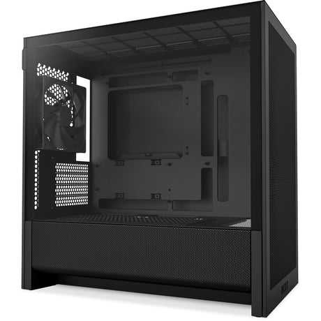 Carcasa de torre midi Nzxt h3 flow (negro (mate) | 1x USB-A | 1x USB-C | vidrio templado)