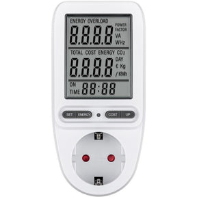 Dispositivo de medición profesional del medidor de costo de energía digital Goobay (blanco)