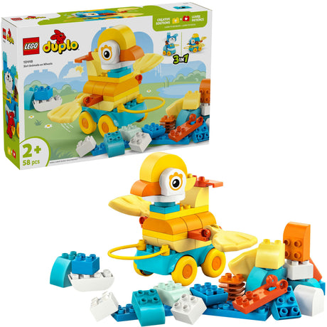 Lego Duplo 10448 Juguete para niños pequeños con animales sobre ruedas 3 en 1