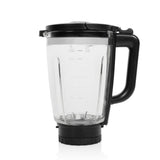 Princess 212094 batidora solid pro (acero inoxidable negro, 1,75 litros | bloque de cuchillos de acero inoxidable 6 cuchillos | función de limpieza automática | piezas aptas para lavavajillas)