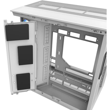 Carcasa Thermaltake View 380 XL WS ARGB MIDI Tower (color madera blanca | 2x USB-A | 1x USB-C | RGB | vidrio templado)