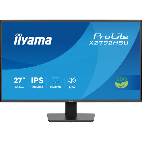 Monitor Iiyama prolite x2792hsu-b1 27 (negro (mate), HDMI, display port, 2x USB-A, USB-B, 120 Hz)