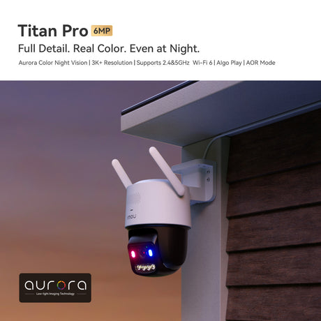 Cámara de seguridad imou titan pro 6mp (blanca, 6 mp (3200x1800), poe, wifi 6)