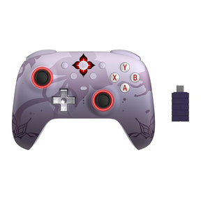 Controlador inalámbrico 8bitdo ultimate 2 - honkai: star rail - evernight (morado claro, bluetooth 2,4 GHz, USB, PC)