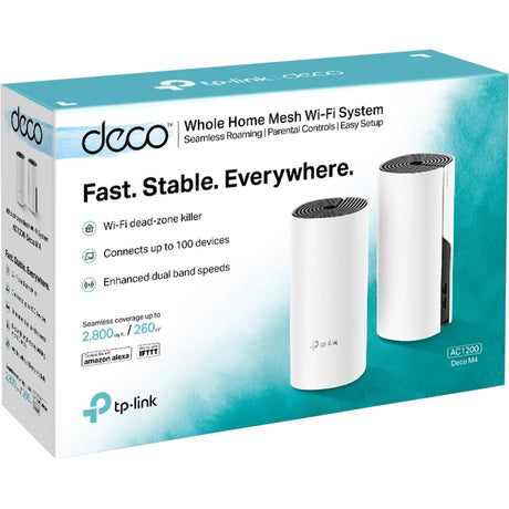 Enrutador de malla tp-link deco m4 (blanco, 2 piezas)