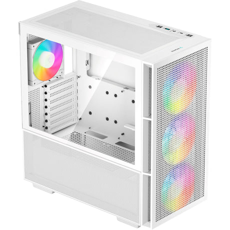 Carcasa Deepcool CH560 MIDI Tower (blanca | 1x USB-A | 1x USB-C | RGB | vidrio templado)