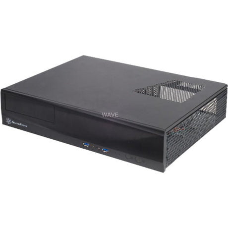 Carcasa de escritorio Silverstone milo ml03b (negro | 2x USB-A)