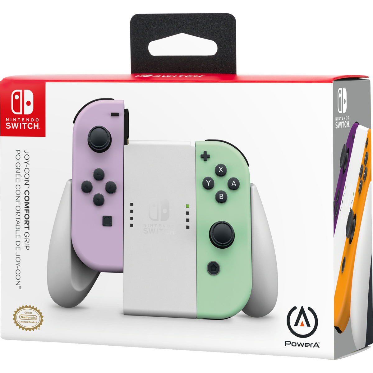 Empuñadura cómoda Powera joy-con para nintendo switch - montaje blanco (blanco)