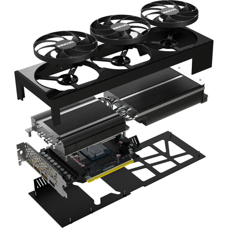 Inno3d n50803-16d7x-17603930 geforce rtx 5080 x3 oc, atx, 16gb, gddr7, 256 bits, 960gb s, pcie5, 360w