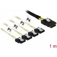 Delock mini SAS SFF-8087 > Adaptador 4x SATA de 7 pines (1 metro)