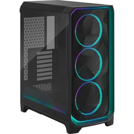 Fractal design meshify 3 ambience pro rgb carcasa midi torre (negro | 2x usb-a | 1x usb-c | rgb | vidrio templado)