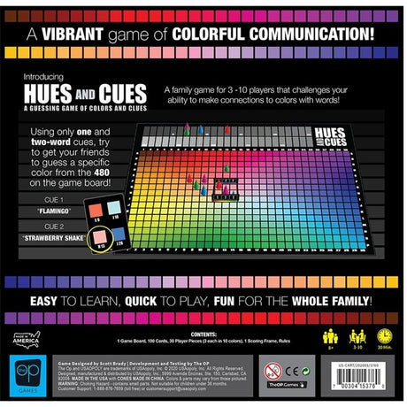 Juego de mesa European Player Network Hues and Cues (inglés, 3 - 6 jugadores, 30 minutos, a partir de 8 años)