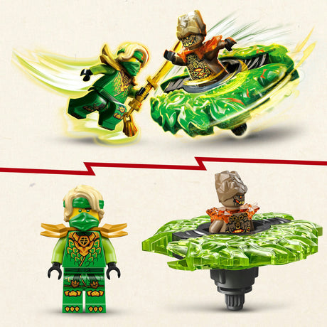 Lego ninjago 71850 lloyd contra el monstruo elemental spinner