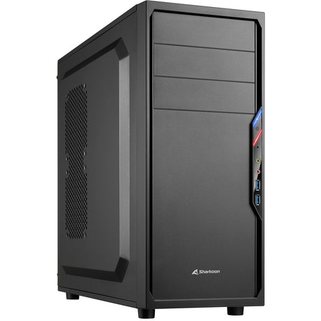 Carcasa de torre midi Sharkoon vs4-v (negro | 2x USB-A)