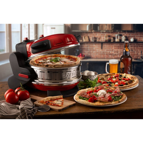 Horno para pizza doble Ariete 0927 00 (rojo)