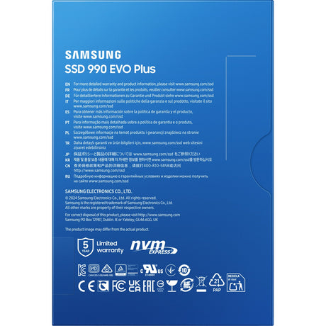 Samsung 990 evo plus 2 TB SSD (mz-v9s2t0bw, pcie 4.0 x4 5.0 x2, nvme 2.0, m.2 2280)