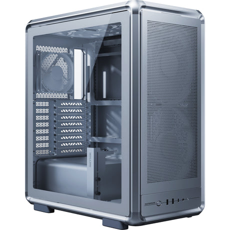Carcasa de torre midi Cooler master masterframe 500 mesh argb (plateado | 2x USB-A | 1x USB-C | RGB | vidrio templado)