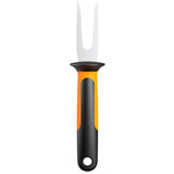 Tenedor para brocheta de pescado con forma funcional Fiskars (acero inoxidable negro)