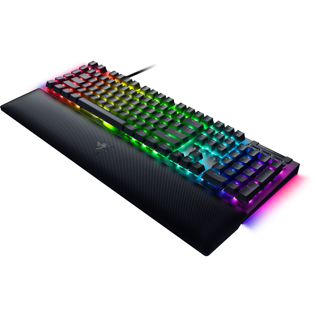 Razer blackwidow v4, teclado gaming (negro, diseño us, amarillo, leds rgb, abs doubleshot)