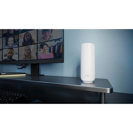 Netgear Orbi 370 WiFi Mesh System, sistema WiFi 7 Mesh de doble banda, enrutador Mesh de 2 piezas (blanco, 1x enrutador Orbi WiFi 7 (RBE371), 1x satélite Orbi WiFi 7 (RBE370))