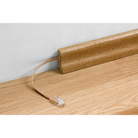 Cable patch plano goobay cat 6a u utp, cable de 10 metros (negro azul)