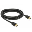 Cable de puerto de pantalla Delock (negro, 3 metros, 8k)