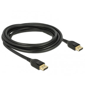 Cable de puerto de pantalla Delock (negro, 3 metros, 8k)