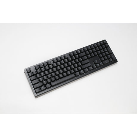 Teclado mecánico para juegos Ducky zero 6108 classic black rgb (negro, diseño estadounidense (qwerty), marrón cereza mx2a, 100%, leds rgb, pbt de doble disparo, intercambio en caliente, 2,4 ghz | bluetooth | usb-c)