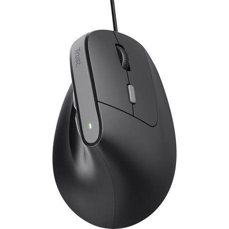 Trust bayo ii ratón ergonómico con cable (negro, 800 dpi - 2400 dpi)