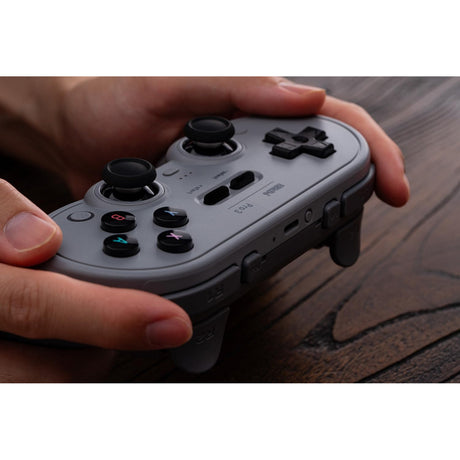 Gamepad bluetooth 8bitdo pro 3 (gris negro, switch 1 2, pc, android, usb bluetooth 2,4 ghz)