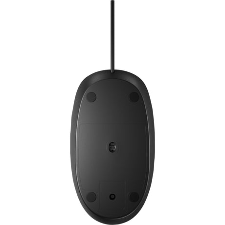 Ratón láser hp 128 con cable (negro, 1200 ppp)