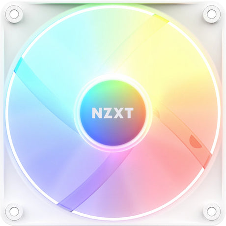 Nzxt f120 rgb core ventilador de caja (blanco, 120 x 120 x 26 mm, pwm)