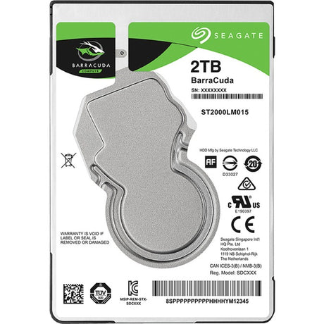 Disco duro Seagate Barracuda de 2 TB (ST2000LM015, SATA 600)