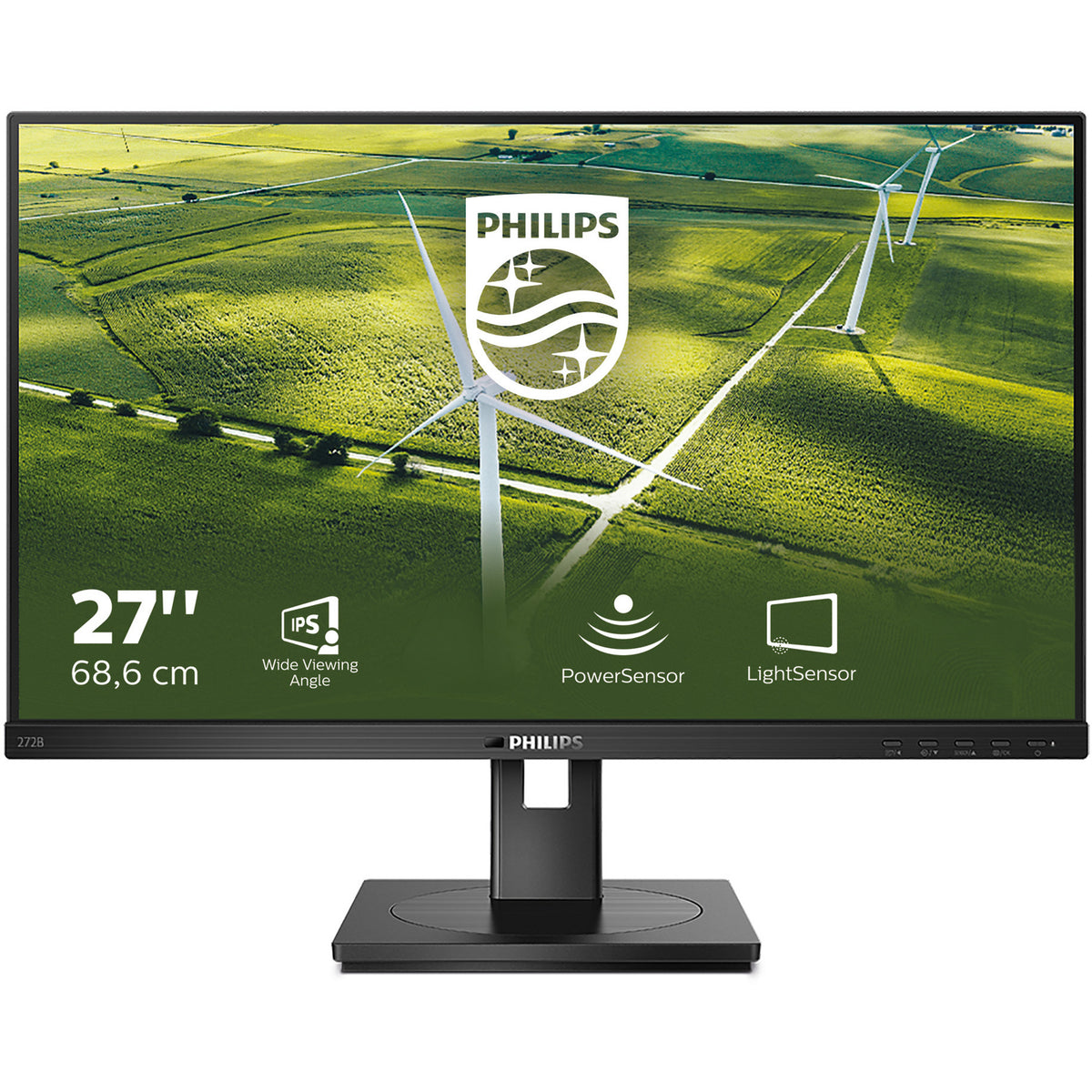 Monitor Philips 272b1g 27 (negro, 75 Hz, VGA, DVI-D, Display Port, HDMI, USB, audio)