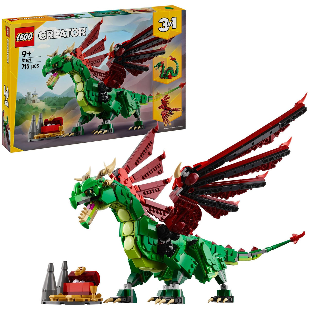 Lego creador dragón medieval 3 en 1 - 31161