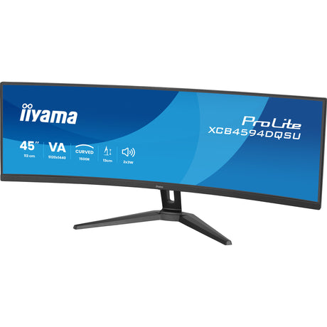 Iiyama Prolite XCB4594DQSU-B1 Monitor ultraancho curvo de 44,5 (negro (mate), HDMI, DisplayPort, USB, audio)