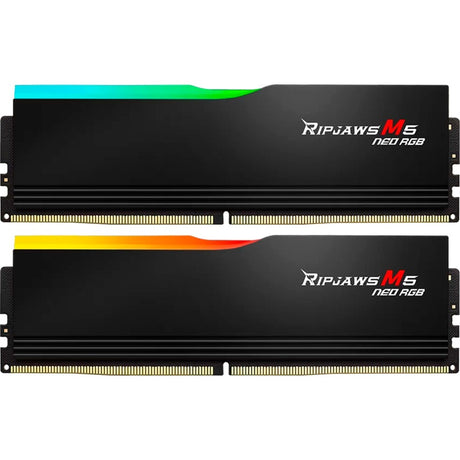 Kit de RAM G.skill 32 GB DDR5-6000 (negro, F5-6000J2836G16GX2-RM5Nr, Ripjaws M5 Neo RGB, AMD Expo)