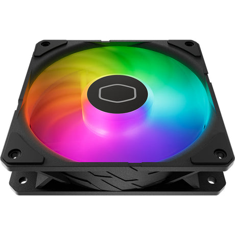 Cooler master sickleflow edge 120 argb fan kit ventiladores de caja (negro, 3 piezas, 120 x 120 x 25 mm, PWM, 3 piezas, con mini controlador LED A1)