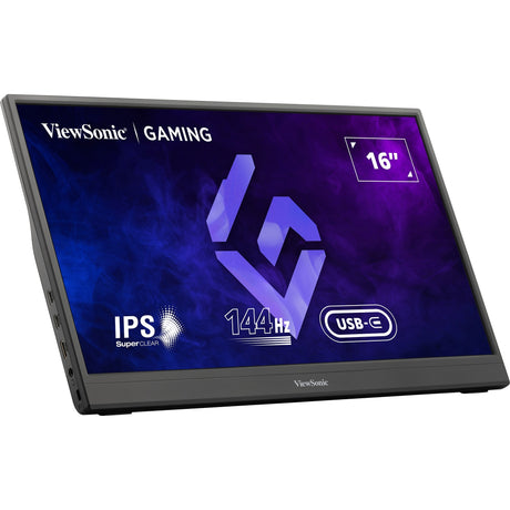 Monitor gaming portátil Viewsonic vx1654 16 (negro, 1x micro HDMI, USB-C, sonido, 144 Hz)