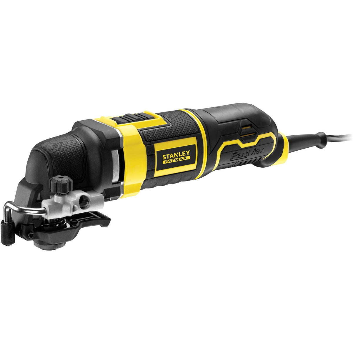 Herramienta multifunción multiherramienta oscilante stanley fatmax 300w (amarillo negro, con estuche y 20 accesorios)