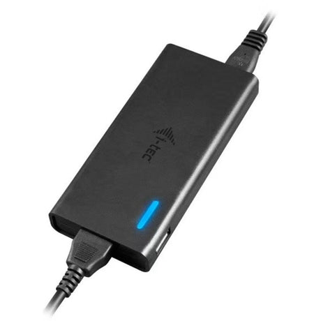 I-tec USB-C HDMI DP Docking Station con suministro de energía 65 W + cargador universal 77 W (negro)