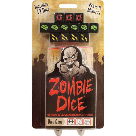 Steve jackson games zombie dice juego de dados (inglés, 2 - 8 jugadores, 10 - 20 minutos, a partir de 10 años)