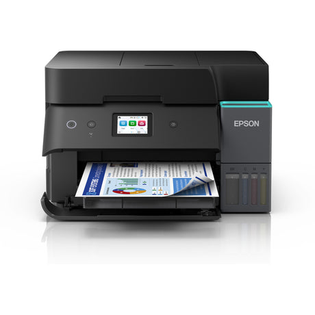 Impresora de inyección de tinta todo en uno Epson ecotank et-4950 (negro, fax, escaneo, copia, WiFi, incluye hasta 3 años de tinta)
