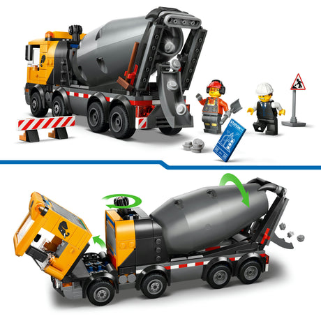 Lego city grandes vehículos 60478 camión de cemento