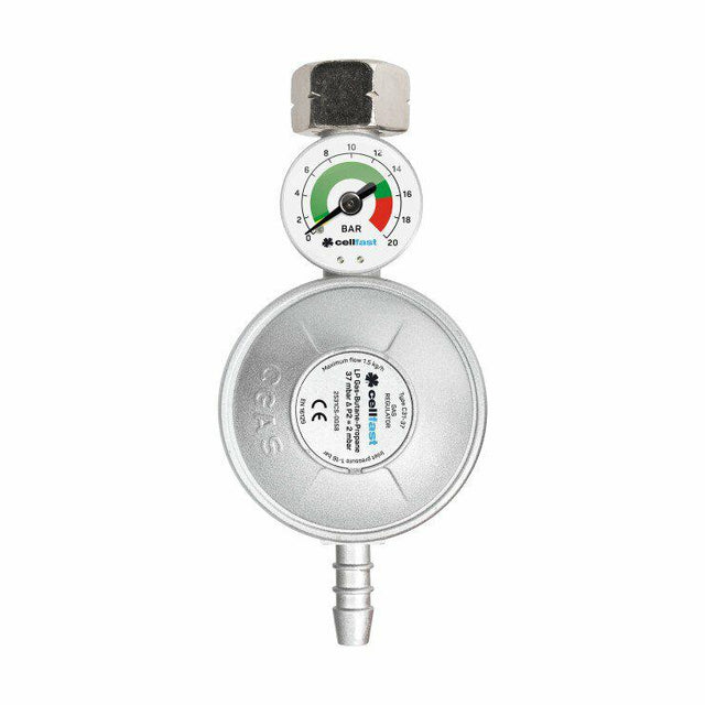 Regulador de gas Cellfast con manómetro GLP propano butano