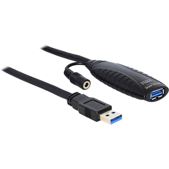 Delock Cable de extensión activo USB 3.0 (negro, 10 metros)