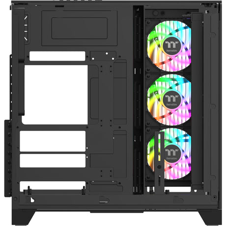 Carcasa de torre midi Thermaltake view 390 air (negro | 2x USB-A | 1x USB-C | vidrio templado)