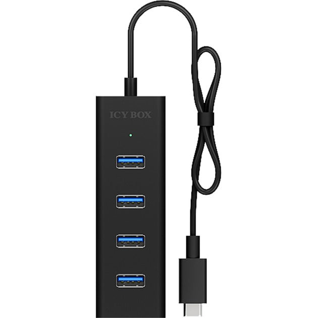 Icy box ib-hub1409-c3 concentrador USB (negro, 4x USB-A 3.2 (5 Gbit s), 1x USB-C 3.2 (5 Gbit s))